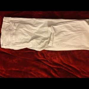 Ripped white skinny jeans